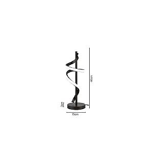 Inlight Επιτραπέζιο φωτιστικό σε μαύρο χρώμα LED 14W D:15x46cm (3062-Black)