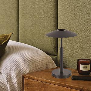 Inlight Επιτραπέζιο φωτιστικό σε μαύρο χρώμα LED 10W D:28x45cm (3063-Black)