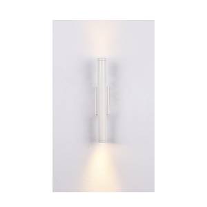 Inlight Επιτοίχιο φωτιστικό LED 2*5W 3000K σε λευκ΄ή απόχρωση απο αλουμίνιο D:30x6cm (43061-White)