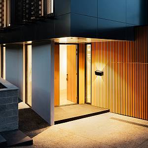 it-Lighting Winona 1xΕ27 Outdoor Up-Down Wall Lamp Black D:90x120x220mm (80205414)