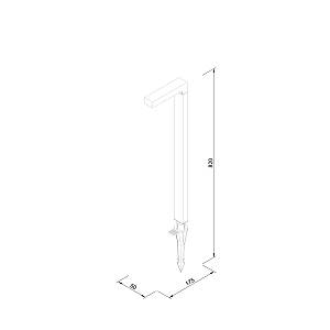 it-Lighting Pueblo - LED 6W 3000K Outdoor Spike / Stand Light in Black Color (80400611)