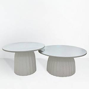 TOLEDO COFFEE TABLE ΛΕΥΚΟ ΜΕ PATTERN 60x60x38cm