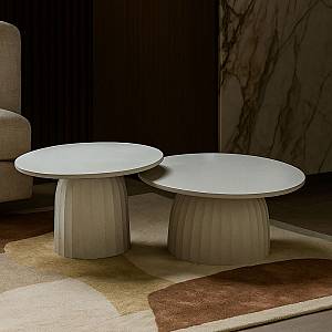 TOLEDO COFFEE TABLE ΛΕΥΚΟ ΜΕ PATTERN 60x60x38cm