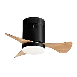 it-Lighting Elsinore 15W 3CCT LED Fan Light in Black with Wooden Color (102000480)