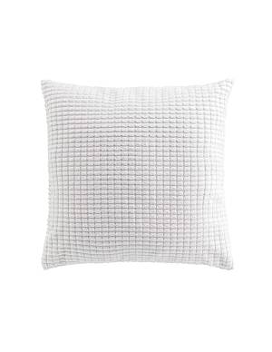 Μαξιλάρι embossed velvet λευκό 45x45cm
