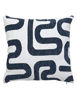 Μαξιλάρι Jacquard μπλε λευκό 40x40cm