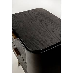 COLOMBO ΚΟΜΟΔΙΝΟ ΜΑΥΡΟ ΧΡΥΣΟ 50x39x63cm