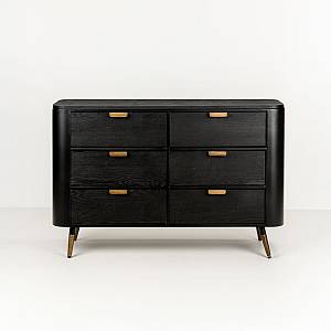 COLOMBO ΣΥΡΤΑΡΙΕΡΑ ΜΑΥΡΟ ΧΡΥΣΟ 118x39x77cm