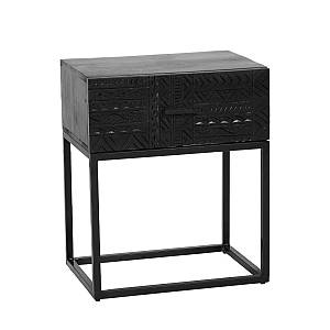 AZTEC ΚΟΜΟΔΙΝΟ 1ΣΥΡΤΑΡΙ ΜΑΥΡΟ 50x35x60cm