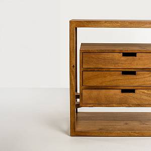 ELIS ΚΟΜΟΔΙΝΟ 3ΣΥΡΤΑΡΙΑ ΦΥΣΙΚΟ 65x38x65cm