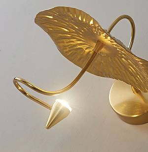 WLC 1290 ΑΠΛΙΚΑ ΜΕΤΑΛΛΙΚΗ  LED  ΝΟΥΦΑΡΟ  ΧΡΥΣΟ LED