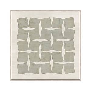 CHAINED ΠΙΝΑΚΑΣ ΔΙΑΚΟΣΜΗΤΙΚΟΣ ΜΕ ΚΟΡΝΙΖΑ 80x80x4cm ΚΑΜΒΑΣ BEIGE ΓΚΡΙ ΞΥΛΟ ΦΥΣΙΚΟ