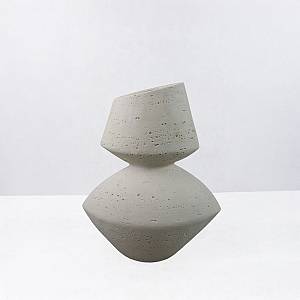 LOOMA III ΒΑΖΟ 28.5x15.5x34.5cm RESIN ΜΠΕΖ