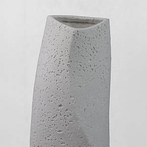 VOID III ΒΑΖΟ 16.5x14.5x39cm RESIN ΑΣΠΡΟ