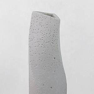 VOID III ΒΑΖΟ 16.5x14.5x39cm RESIN ΑΣΠΡΟ