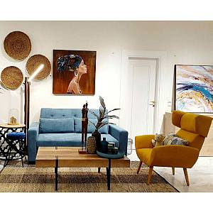 HYPNOSE ΠΙΝΑΚΑΣ ΔΙΑΚΟΣΜΗΣΗΣ 90x90x4cm ΚΑΜΒΑΣ ΠΟΛΥΧΡΩΜΟ ΞΥΛΟ