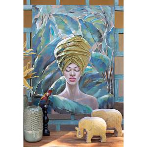 HIDE ΠΙΝΑΚΑΣ ΔΙΑΚΟΣΜΗΣΗΣ 76x100x4cm ΚΑΜΒΑΣ ΠΟΛΥΧΡΩΜΟ ΞΥΛΟ