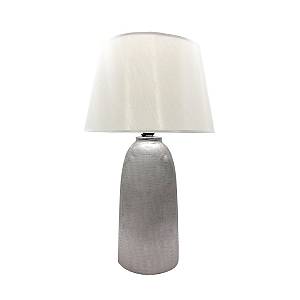 ARGENT ΦΩΤΙΣΤΙΚΟ ΕΠΙΤΡΑΠΕΖΙΟ 40x40x67cm ΚΕΡΑΜΙΚΟ ΑΣΗΜΙ ΛΕΥΚΟ ΥΦΑΣΜΑ