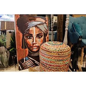 BANDU ΠΙΝΑΚΑΣ ΔΙΑΚΟΣΜΗΣΗΣ 60x90x3cm ΚΑΜΒΑΣ ΠΟΛΥΧΡΩΜΟ ΞΥΛΟ