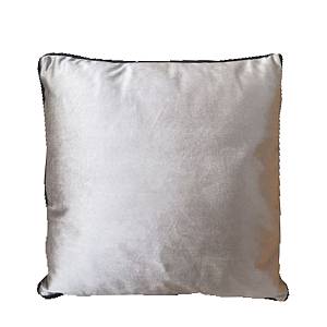 VELLUT ΔΙΑΚΟΣΜΗΤΙΚΟ ΜΑΞΙΛΑΡΙ 45x45cm ΥΦΑΣΜΑ ΓΚΡΙ POLYESTER