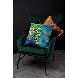 TRES ΔΙΑΚΟΣΜΗΤΙΚΟ ΜΑΞΙΛΑΡΙ 45x45cm ΥΦΑΣΜΑ TERRACOTTA POLYESTER