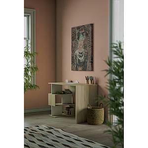 JUNGLE LADY ΠΙΝΑΚΑΣ ΔΙΑΚΟΣΜΗΣΗΣ 76x100x4cm ΚΑΜΒΑΣ ΠΟΛΥΧΡΩΜΟ ΞΥΛΟ