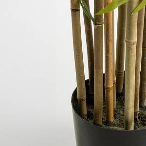 BAMBOO ΔΕΝΤΡΟ ΤΕΧΝΗΤΟ ΣΕ ΓΛΑΣΤΡΑ 210cm POLYESTER ΠΡΑΣΙΝΟ PVC