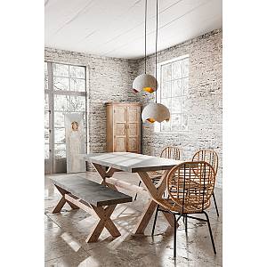 ANGELO ΠΙΝΑΚΑΣ ΔΙΑΚΟΣΜΗΣΗΣ 50x150x3cm ΚΑΜΒΑΣ ΓΚΡΙ ΛΕΥΚΟ ΞΥΛΟ