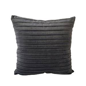 PLISSE ΔΙΑΚΟΣΜΗΤΙΚΟ ΜΑΞΙΛΑΡΙ 45x45cm ΒΕΛΟΥΔΟ ΓΚΡΙ