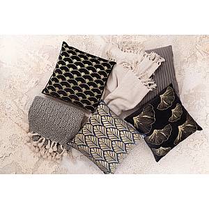 PLISSE ΔΙΑΚΟΣΜΗΤΙΚΟ ΜΑΞΙΛΑΡΙ 45x45cm ΒΕΛΟΥΔΟ ΓΚΡΙ