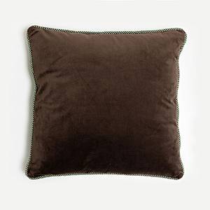 SOLID ΔΙΑΚΟΣΜΗΤΙΚΟ ΜΑΞΙΛΑΡΙ 50x50cm ΒΕΛΟΥΔΟ ΚΑΦΕ