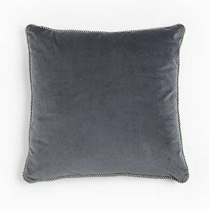 SOLID ΔΙΑΚΟΣΜΗΤΙΚΟ ΜΑΞΙΛΑΡΙ 50x50cm ΒΕΛΟΥΔΟ ΓΚΡΙ