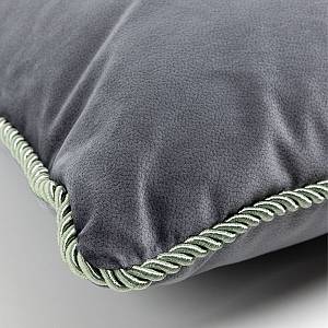 SOLID ΔΙΑΚΟΣΜΗΤΙΚΟ ΜΑΞΙΛΑΡΙ 50x50cm ΒΕΛΟΥΔΟ ΓΚΡΙ