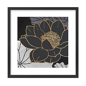 FIGERES ΠΙΝΑΚΑΣ 50x50x2cm MDF ΠΟΛΥΧΡΩΜΟ ΧΑΡΤΙ ΜΑΥΡΟ