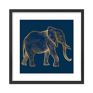 VASARI ΠΙΝΑΚΑΣ SET 2ΤΕΜ 50x50x2cm MDF ΠΟΛΥΧΡΩΜΟ ΧΑΡΤΙ ΜΑΥΡΟ