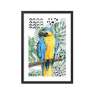 OMU ΠΙΝΑΚΑΣ 42x56x2cm MDF ΠΟΛΥΧΡΩΜΟ ΧΑΡΤΙ ΜΑΥΡΟ