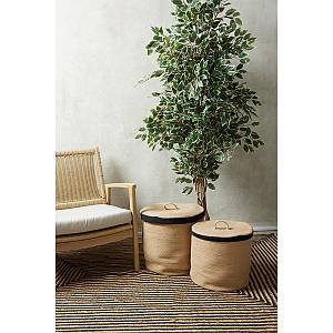 FICUS ΔΕΝΤΡΟ ΤΕΧΝΗΤΟ ΣΕ ΓΛΑΣΤΡΑ 170cm POLYESTER ΠΡΑΣΙΝΟ PE/PP