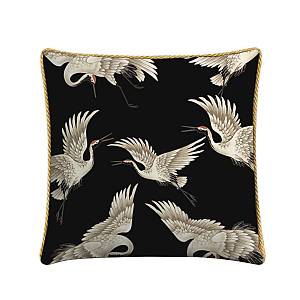 CREYR ΔΙΑΚΟΣΜΗΤΙΚΟ ΜΑΞΙΛΑΡΙ 45x45cm ΒΕΛΟΥΔΟ ΠΟΛΥΧΡΩΜΟ ΜΑΥΡΟ