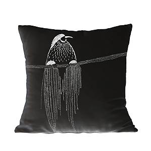 ALI ΔΙΑΚΟΣΜΗΤΙΚΟ ΜΑΞΙΛΑΡΙ 45x45cm ΒΕΛΟΥΔΟ ΜΑΥΡΟ ΛΕΥΚΟ