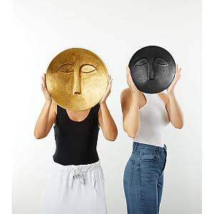 FACE DECO ΤΟΙΧΟΥ 38x38x8cm ΑΛΟΥΜΙΝΙΟ ΧΡΥΣΟ ROUGH