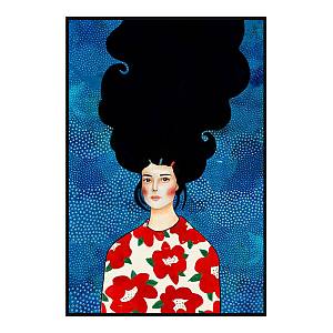 PEACE ΠΙΝΑΚΑΣ ΔΙΑΚΟΣΜΗΣΗΣ 80x120x5cm ΚΑΜΒΑΣ ΠΟΛΥΧΡΩΜΟ ΞΥΛΟ ΜΑΥΡΟ