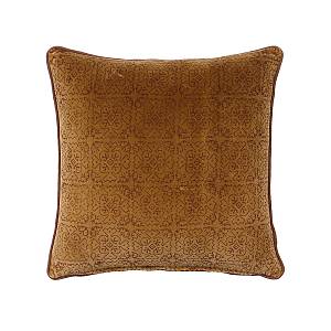 SUNDIAL C ΔΙΑΚΟΣΜΗΤΙΚΟ ΜΑΞΙΛΑΡΙ 50x50cm ΒΑΜΒΑΚΙ CARAMEL ΒΕΛΟΥΔΟ