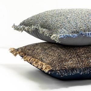 BLUING A ΔΙΑΚΟΣΜΗΤΙΚΟ ΜΑΞΙΛΑΡΙ 50x50cm ΒΑΜΒΑΚΙ ΜΠΛΕ ΜΠΕΖ ΒΙΣΚΟΖΗ