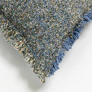 BLUING C ΔΙΑΚΟΣΜΗΤΙΚΟ ΜΑΞΙΛΑΡΙ 50x50cm ΒΑΜΒΑΚΙ ΜΠΛΕ ΒΙΣΚΟΖΗ