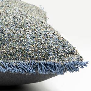 BLUING C ΔΙΑΚΟΣΜΗΤΙΚΟ ΜΑΞΙΛΑΡΙ 50x50cm ΒΑΜΒΑΚΙ ΜΠΛΕ ΒΙΣΚΟΖΗ