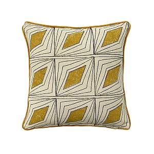 SAMOAN A ΔΙΑΚΟΣΜΗΤΙΚΟ ΜΑΞΙΛΑΡΙ 50x50cm ΒΑΜΒΑΚΙ ΜΠΕΖ DIJON ΒΙΣΚΟΖΗ