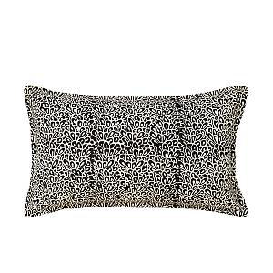 BLACK PEARL ΔΙΑΚΟΣΜΗΤΙΚΟ ΜΑΞΙΛΑΡΙ 40x60cm ΒΑΜΒΑΚΙ ΜΑΥΡΟ ΛΕΥΚΟ ΒΙΣΚΟΖΗ