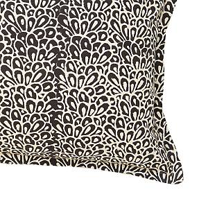 BLACK PEARL ΔΙΑΚΟΣΜΗΤΙΚΟ ΜΑΞΙΛΑΡΙ 40x60cm ΒΑΜΒΑΚΙ ΜΑΥΡΟ ΛΕΥΚΟ ΒΙΣΚΟΖΗ