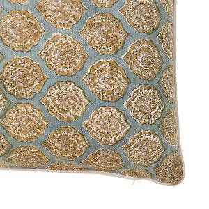 VENETIAN ΔΙΑΚΟΣΜΗΤΙΚΟ ΜΑΞΙΛΑΡΙ 40x60cm ΒΑΜΒΑΚΙ AQUA ΧΡΥΣΟ ΒΙΣΚΟΖΗ