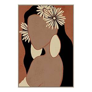 BELEZA SAGRADA ΠΙΝΑΚΑΣ ΔΙΑΚΟΣΜΗΣΗΣ 83x123x4cm ΚΑΜΒΑΣ ΠΟΛΥΧΡΩΜΟ ΞΥΛΟ ΦΥΣΙΚΟ